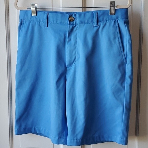 VINEYARD VINES LINKS PERFORMANCE SHORTS SIZE 32 BRIGHT BLUE - Picture 1 of 7